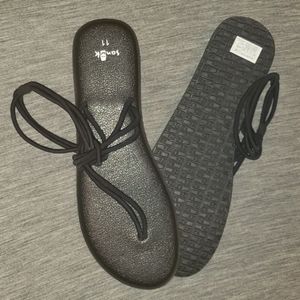 Sanuk Yoga Mat Sandals size 11 black